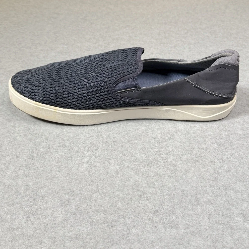 Olukai Lae'ahi Slip On Mens 14 Blue Mesh Lightweight Comfort Beach Shoes Sneaker